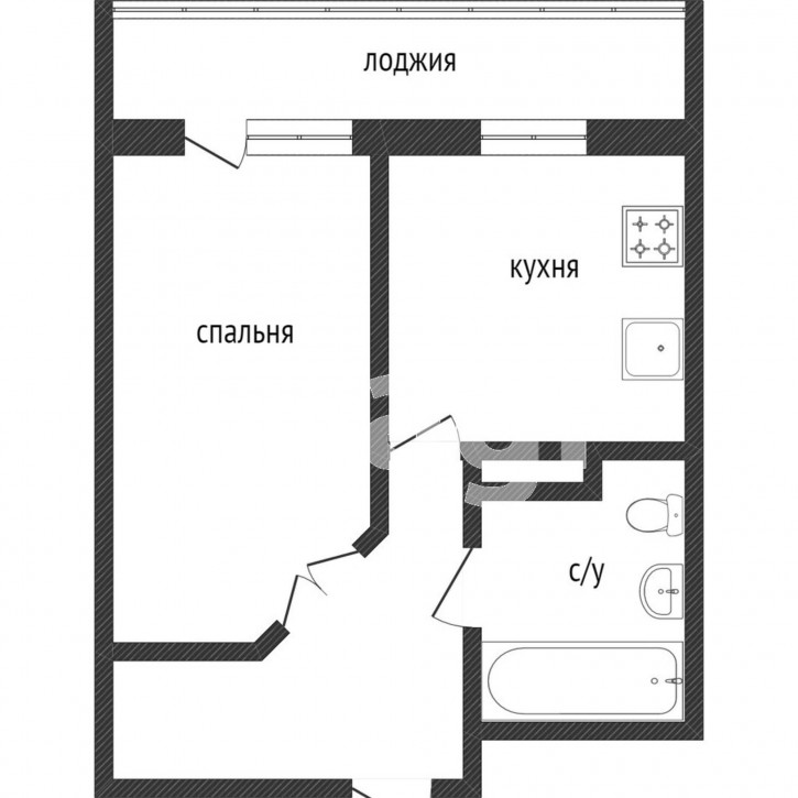 1-комн квартира Михаила Врубеля, 3