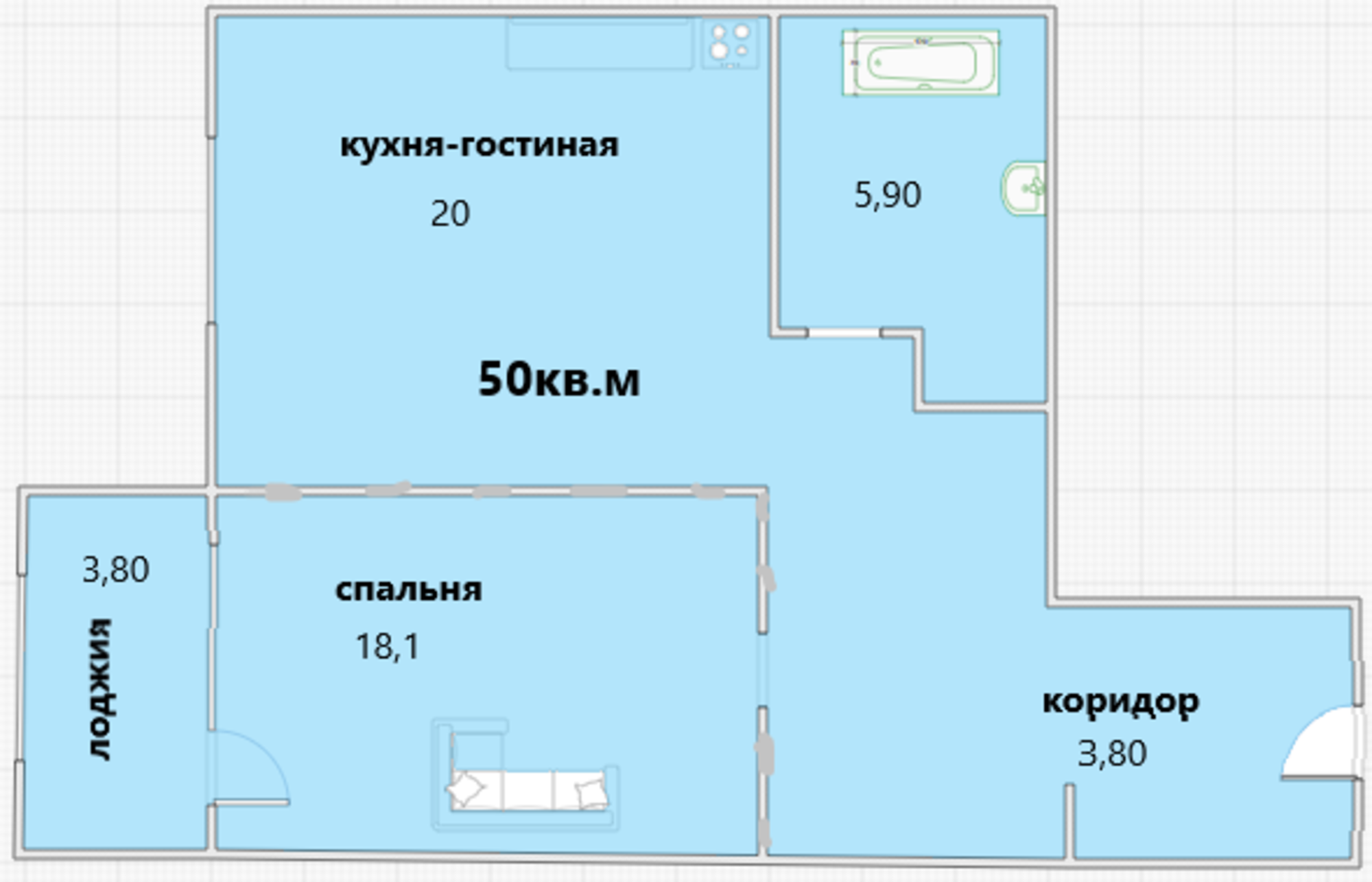 Купить квартиру за 4 561 000 рублей на Уральская улица, 2Д