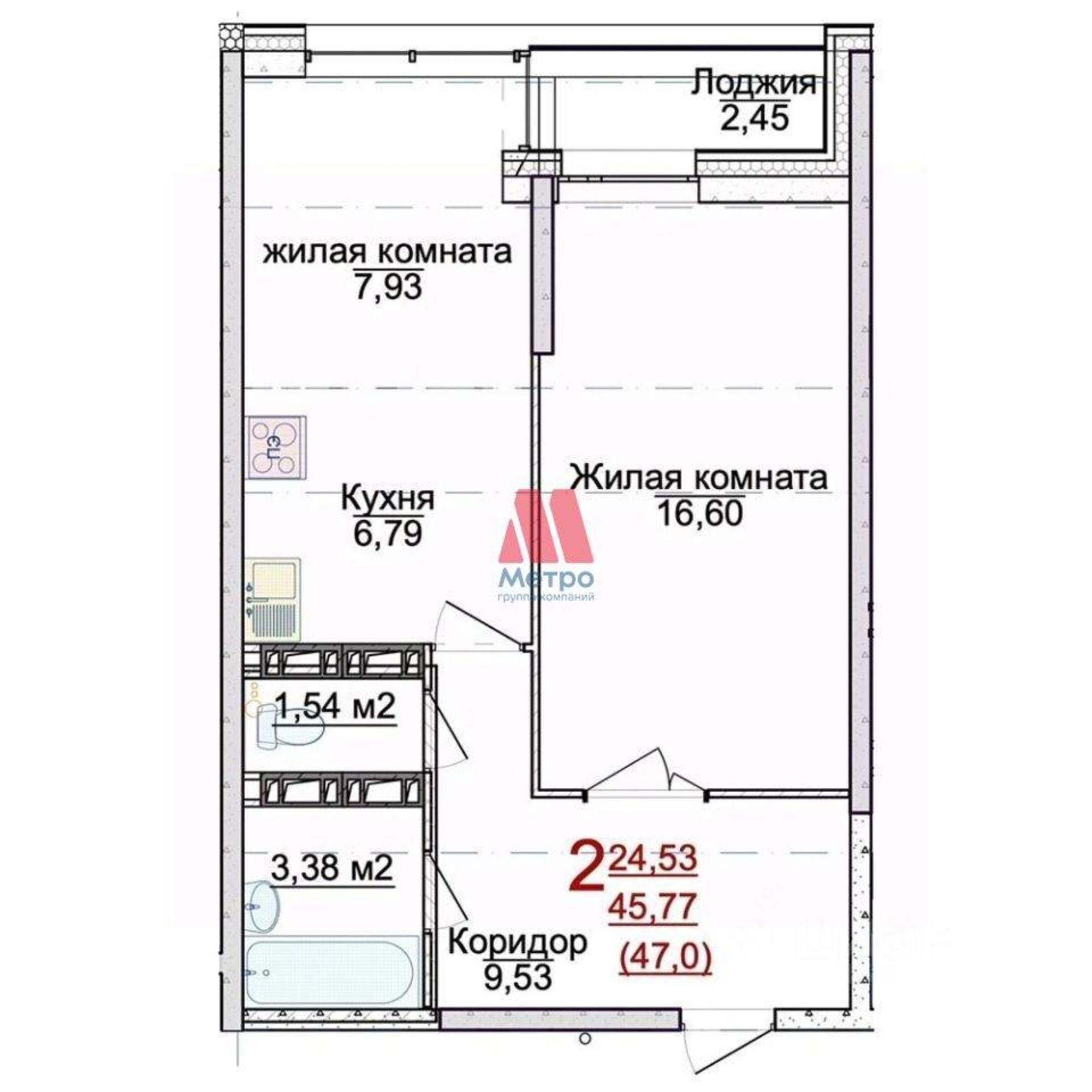 Купить квартиру за 4 877 040 рублей на Сокол поселок, д.31а