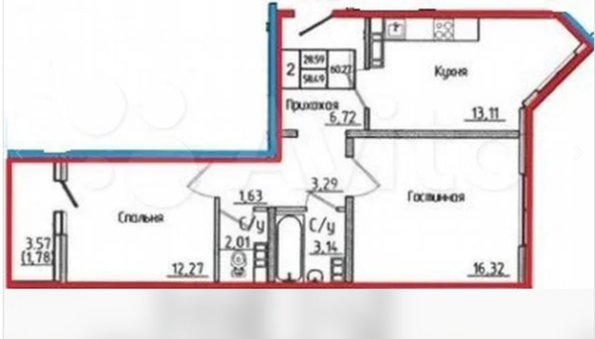 Купить квартиру за 4 332 240 рублей на улица Фронтовиков, 8/3