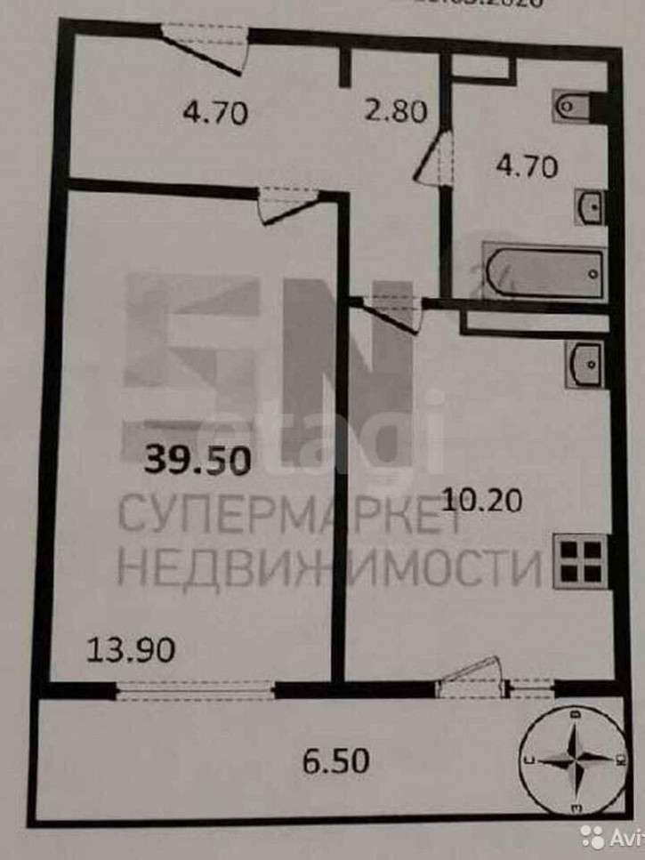 1-комн квартира в новом доме улица Нижняя Дуброва