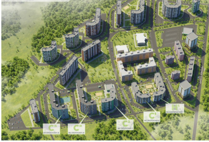 2-комн квартира в новом доме Октябрьский район
