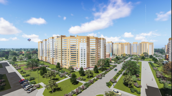1-комн квартира в новом доме Славная улица