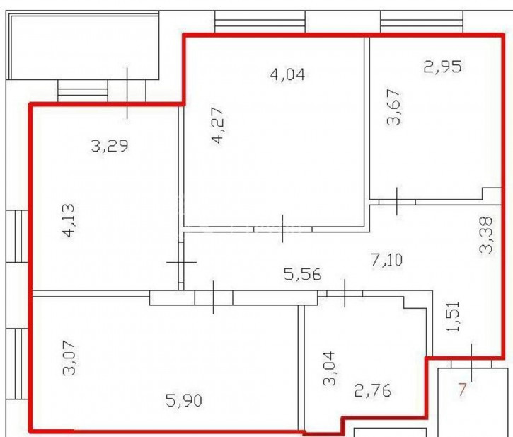 3-комн квартира ул Мельникайте, 32