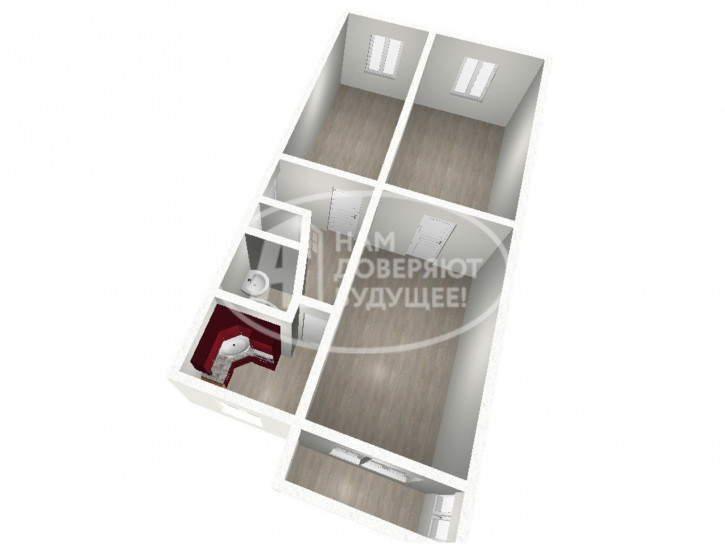 3-комн квартира улица Калинина, 35