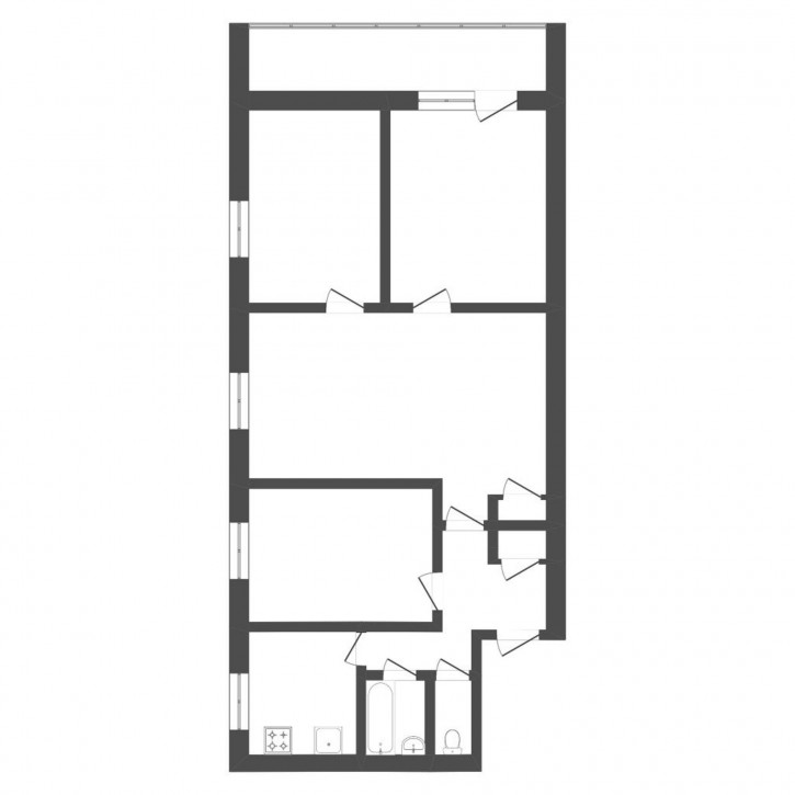 4-комн квартира Луначарского, 51