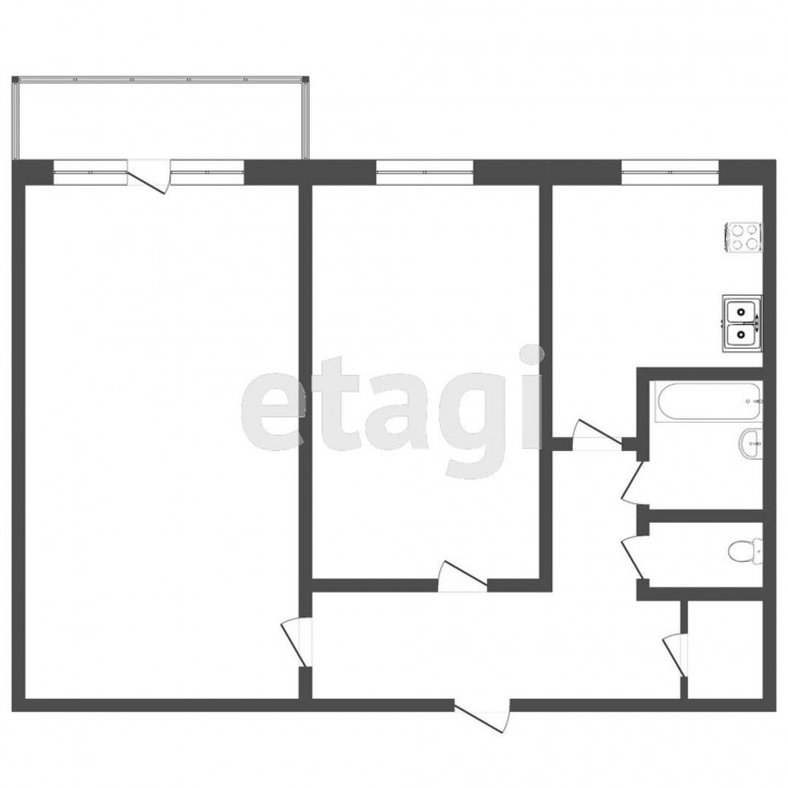 2-комн квартира Белинского, 24