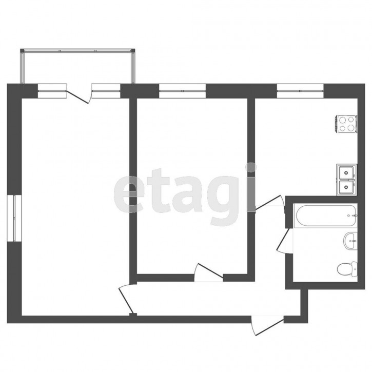 2-комн квартира Белинского, 24
