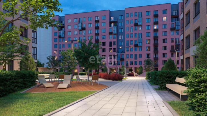 1-комн квартира в новом доме Ильи Кургузова, 6