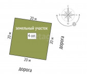 земля 4 сот Бухтал