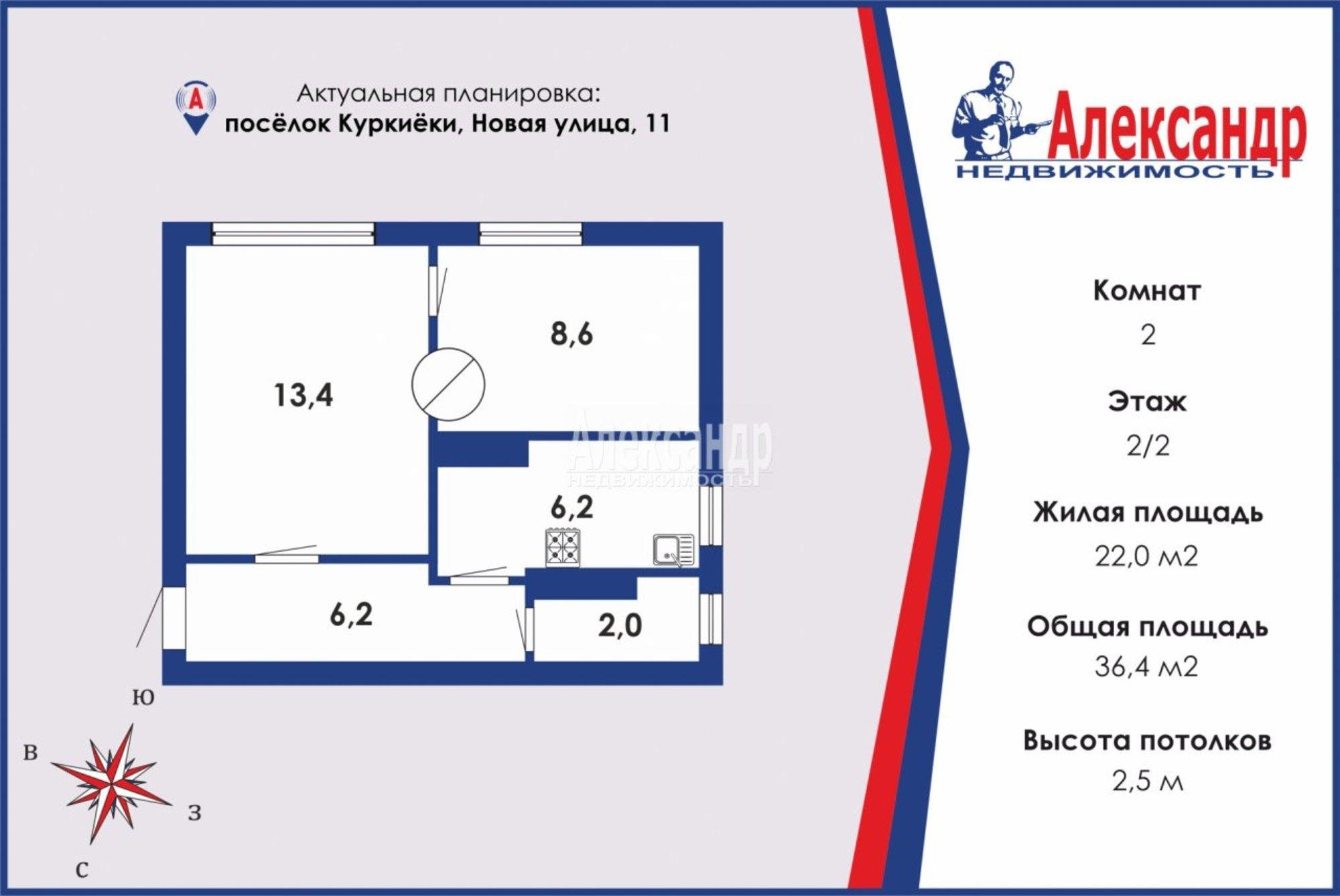 Купить квартиру за 999 000 рублей на Новая ул., 11