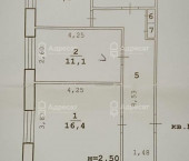 комната 71.5 кв м ул. Рионская,  д.5