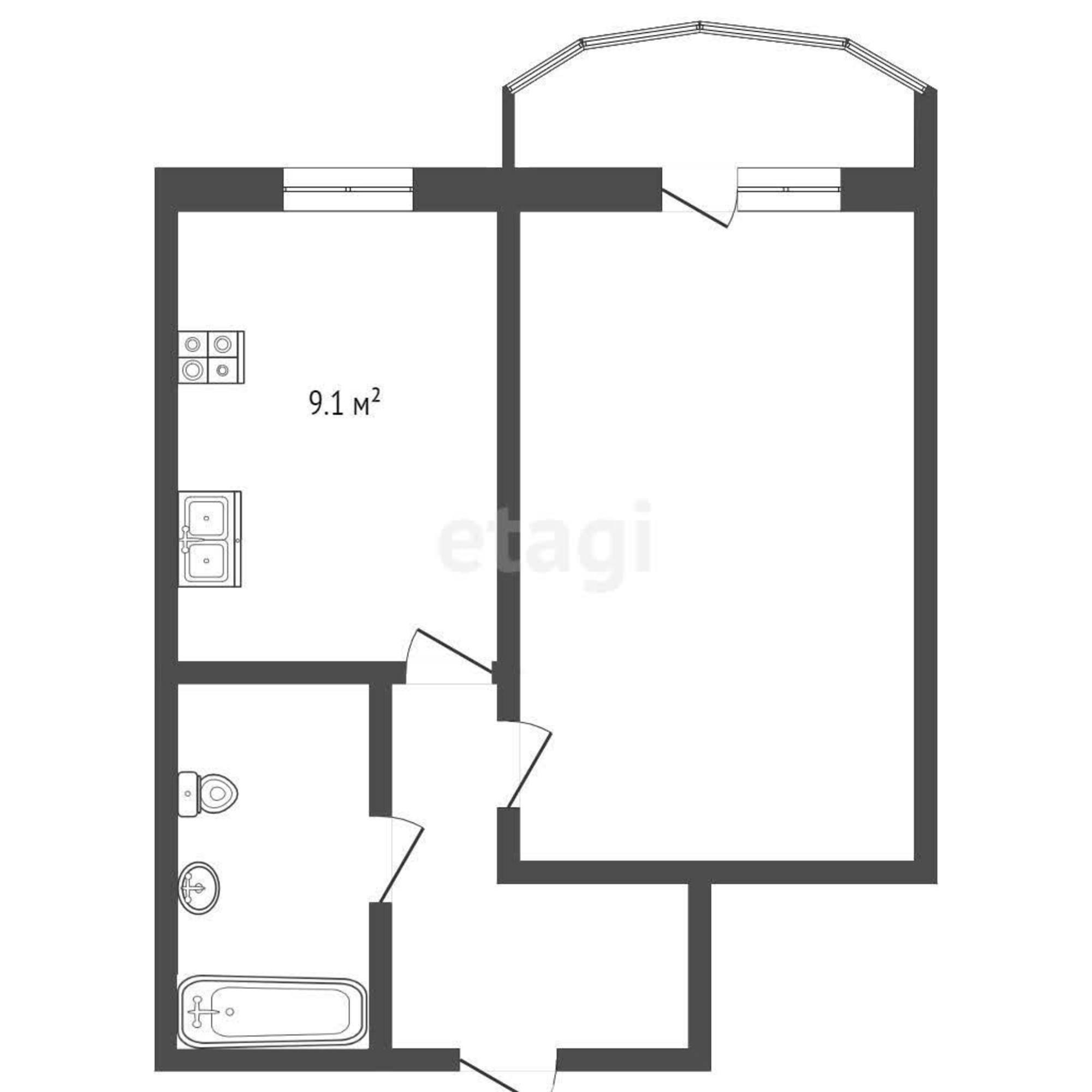 Купить квартиру за 3 750 000 рублей на Героев космоса, 17