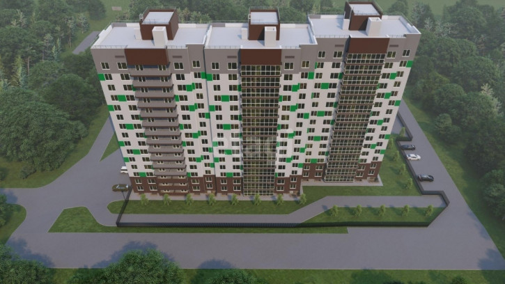 3-комн квартира в новом доме Лунная улица