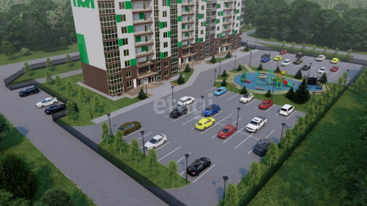 2-комн квартира в новом доме Лунная улица