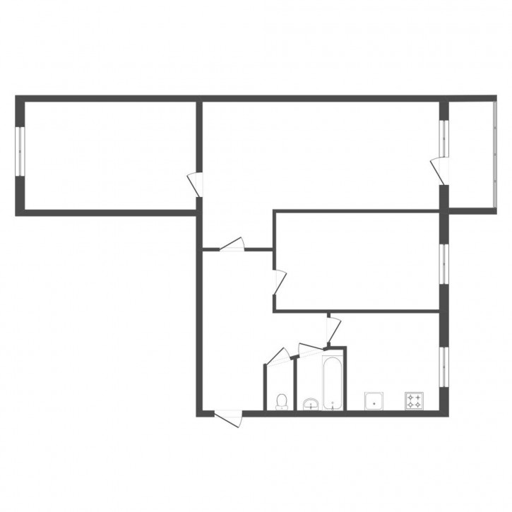 3-комн квартира Московский тракт, 18