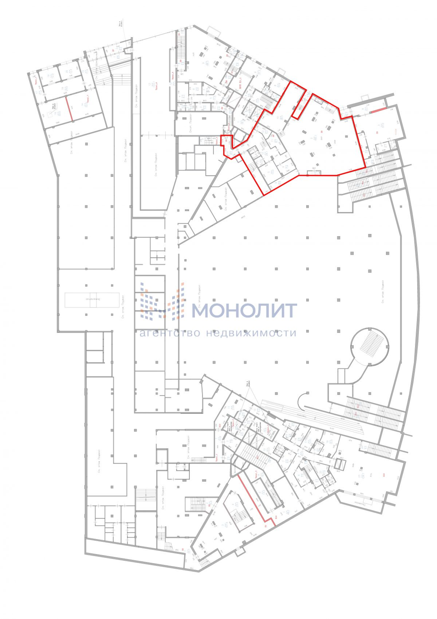 Купить помещение свободного назначения за 43 134 000 рублей на Владимира Высоцкого ул, 1
