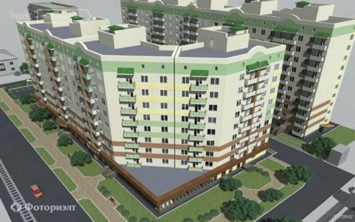 2-комн квартира в новом доме Огородная ул, 75