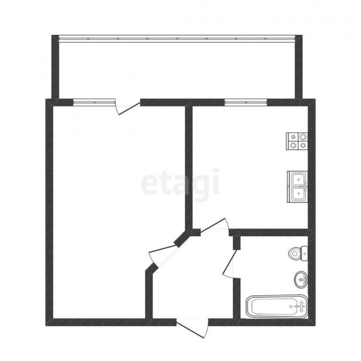 1-комн квартира Избышева, 8