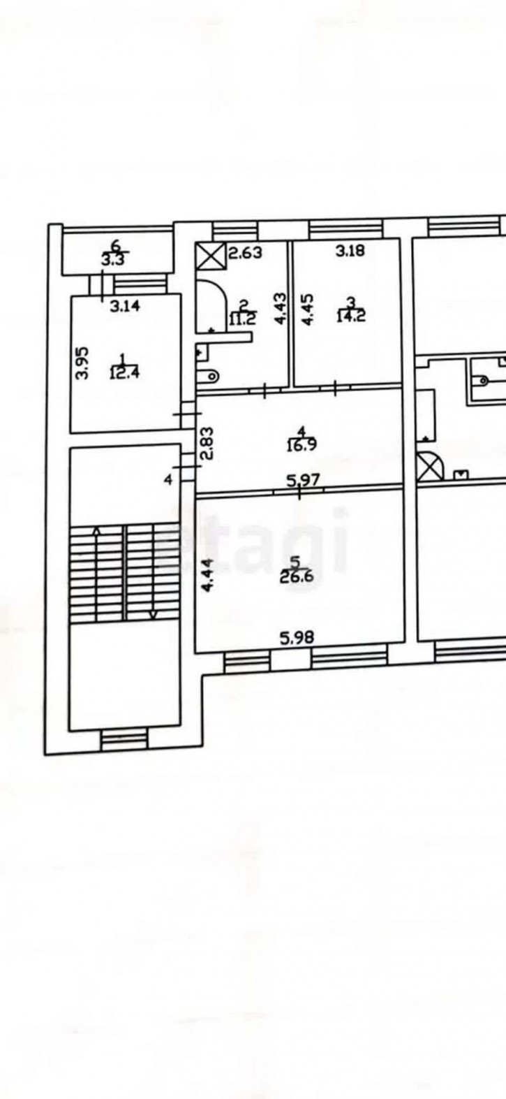 2-комн квартира Чернышевского, 2б/7
