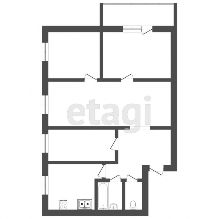 4-комн квартира Красных Зорь, 31