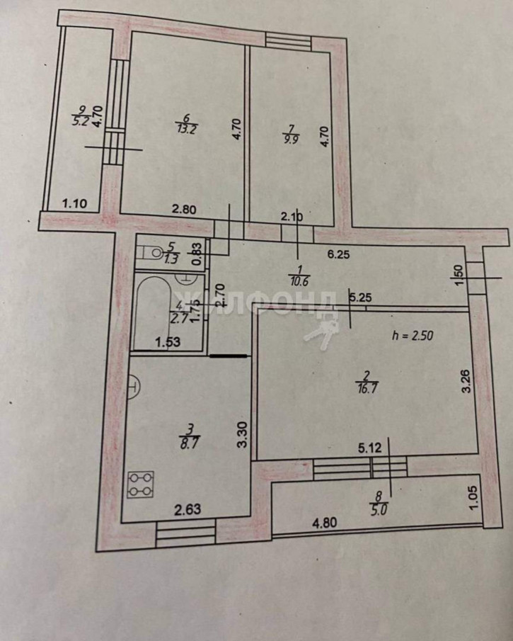3-комн квартира Тронина улица, д.12