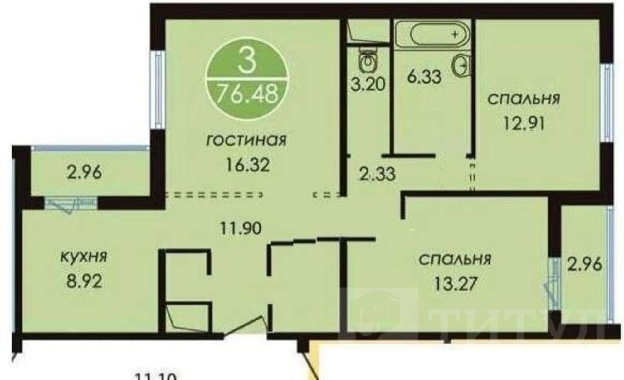 Купить квартиру за 6 800 000 рублей на Нахичевань
