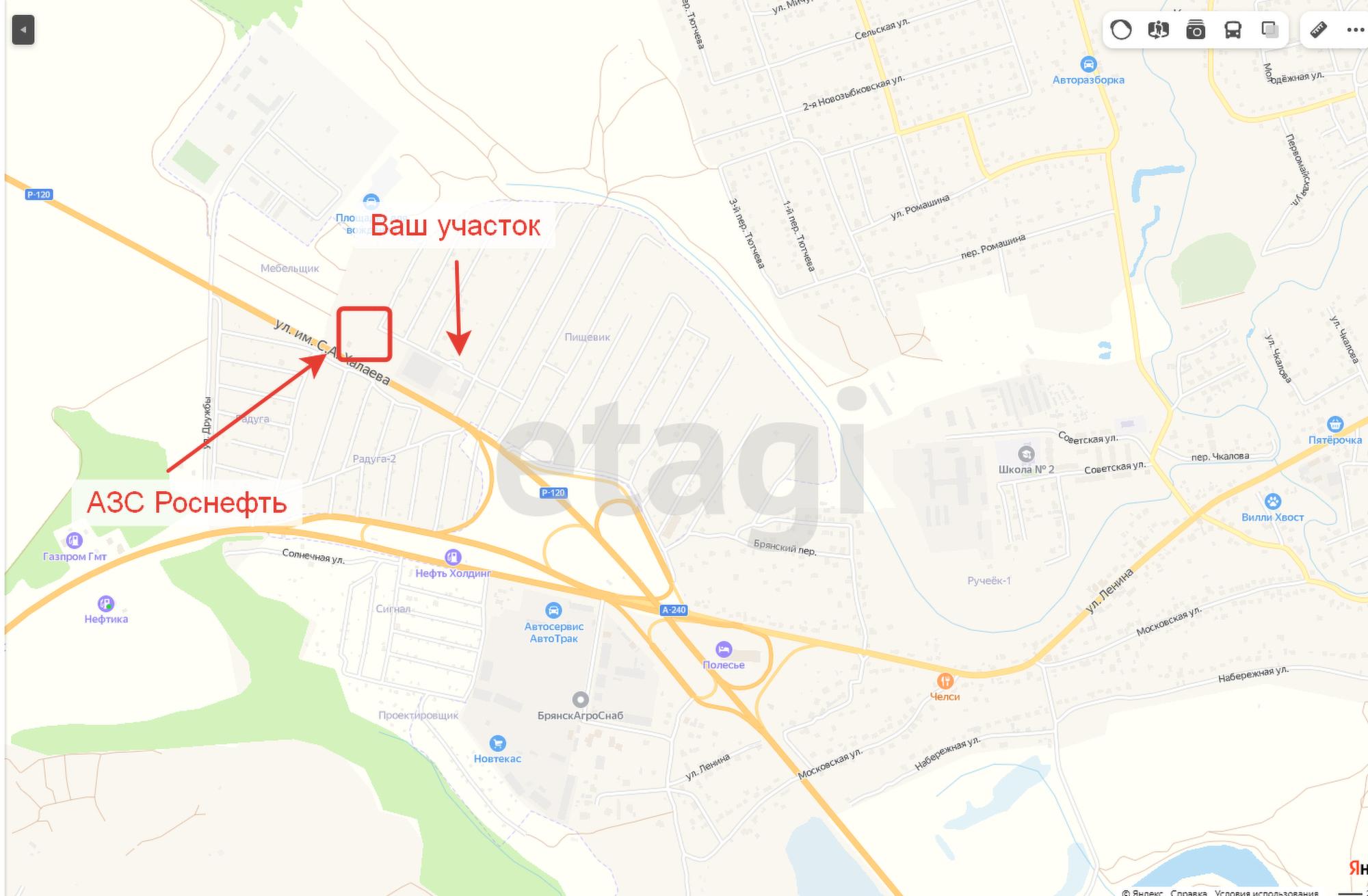 Купить землю, земельный участок за 200 000 рублей на Р-120