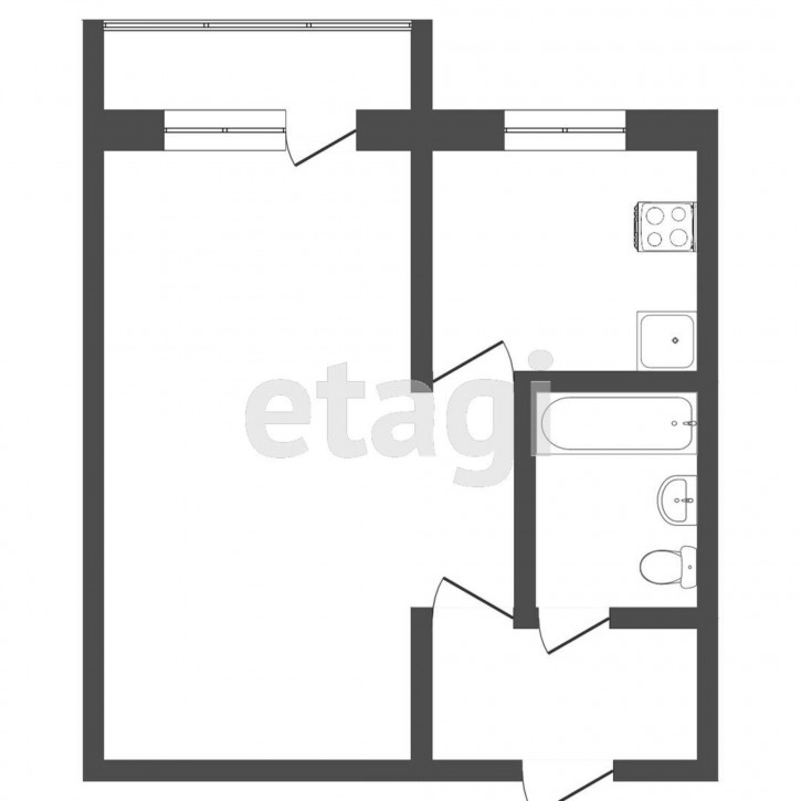 1-комн квартира Парфенова, 22