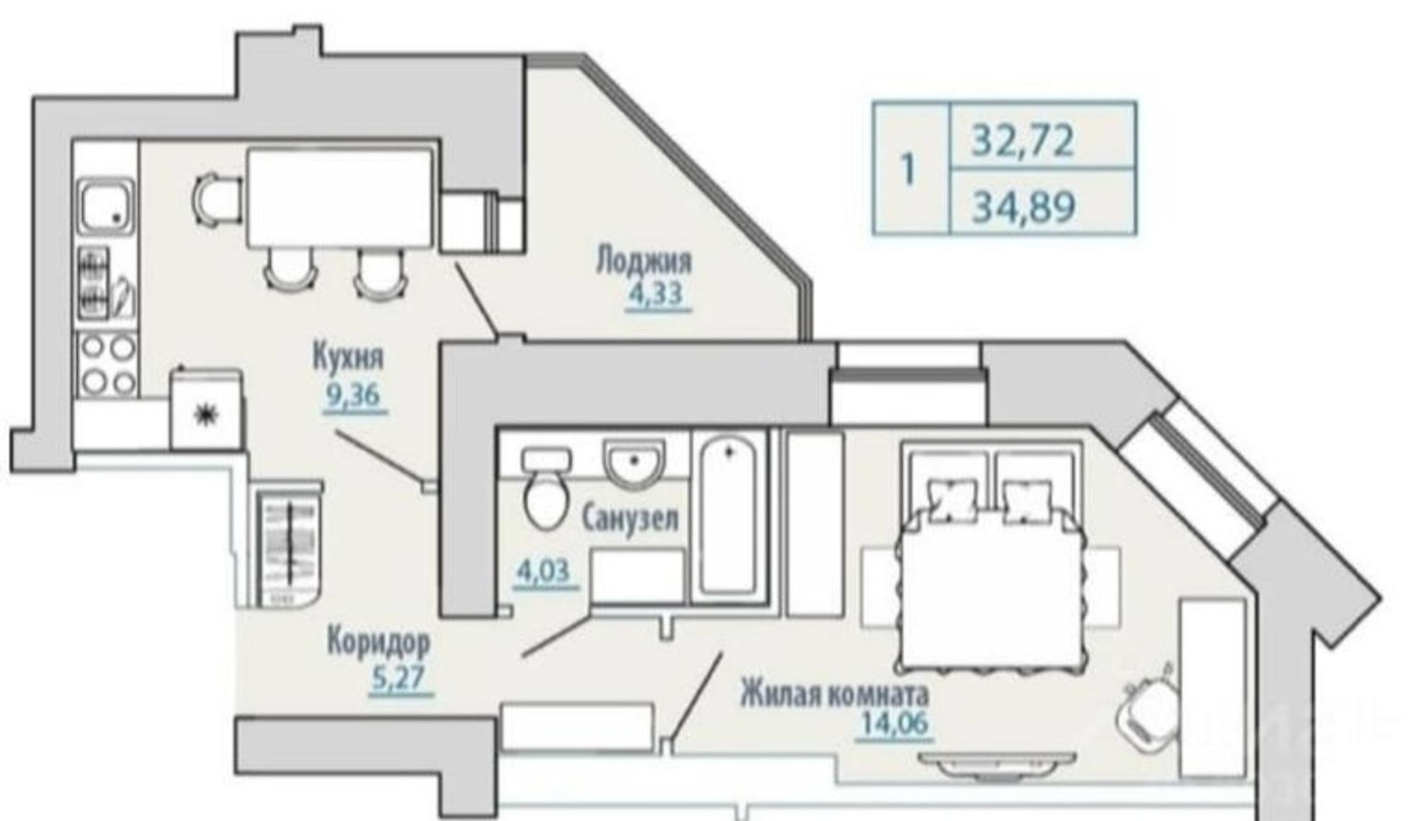 Купить квартиру за 6 690 000 рублей на набережная Северной Двины, 15 к.1