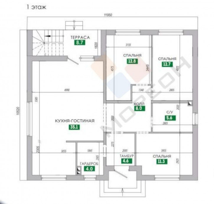 Коттедж/дом Сергея Медунова ул (Индустриальный п), 62