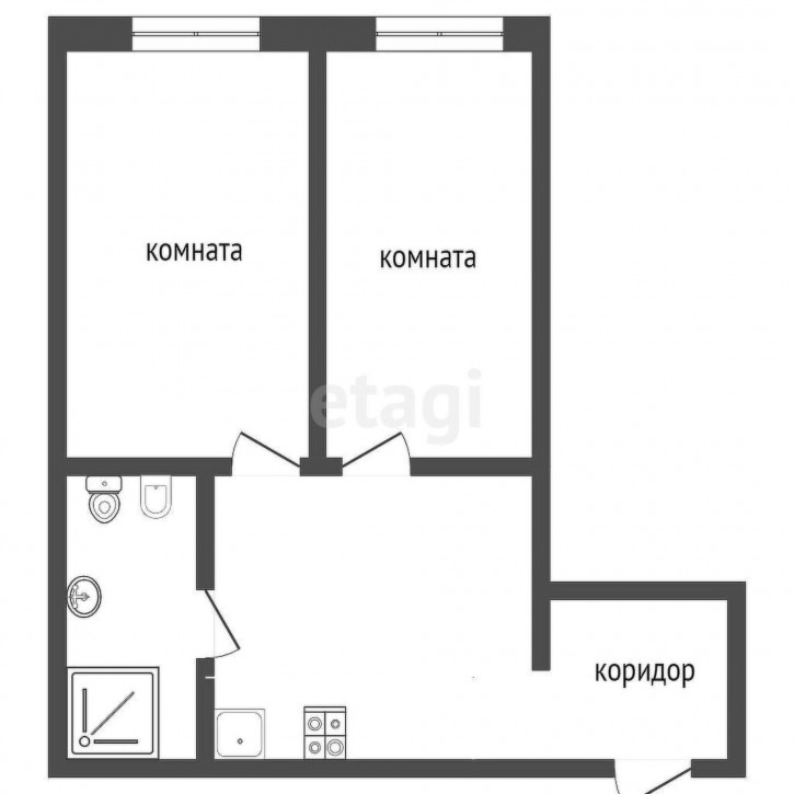 2-комн квартира 9 января, 4