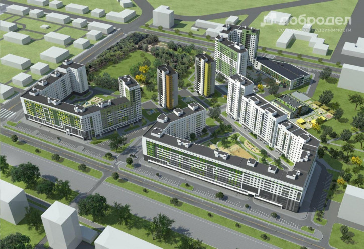 2-комн квартира в новом доме ул. Кривоусова, 4