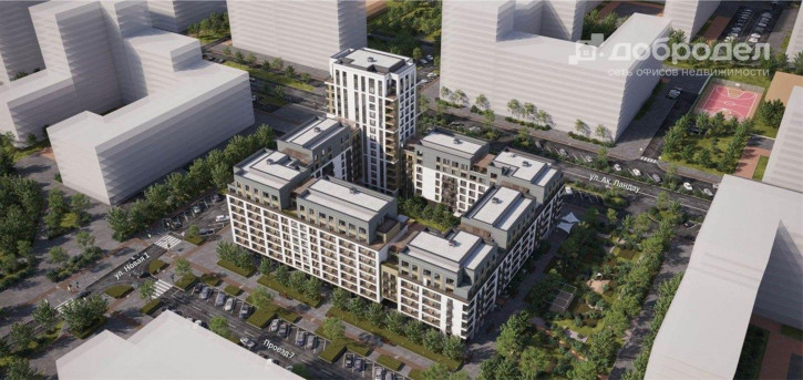 2-комн квартира в новом доме ул. Академика Ландау, 9