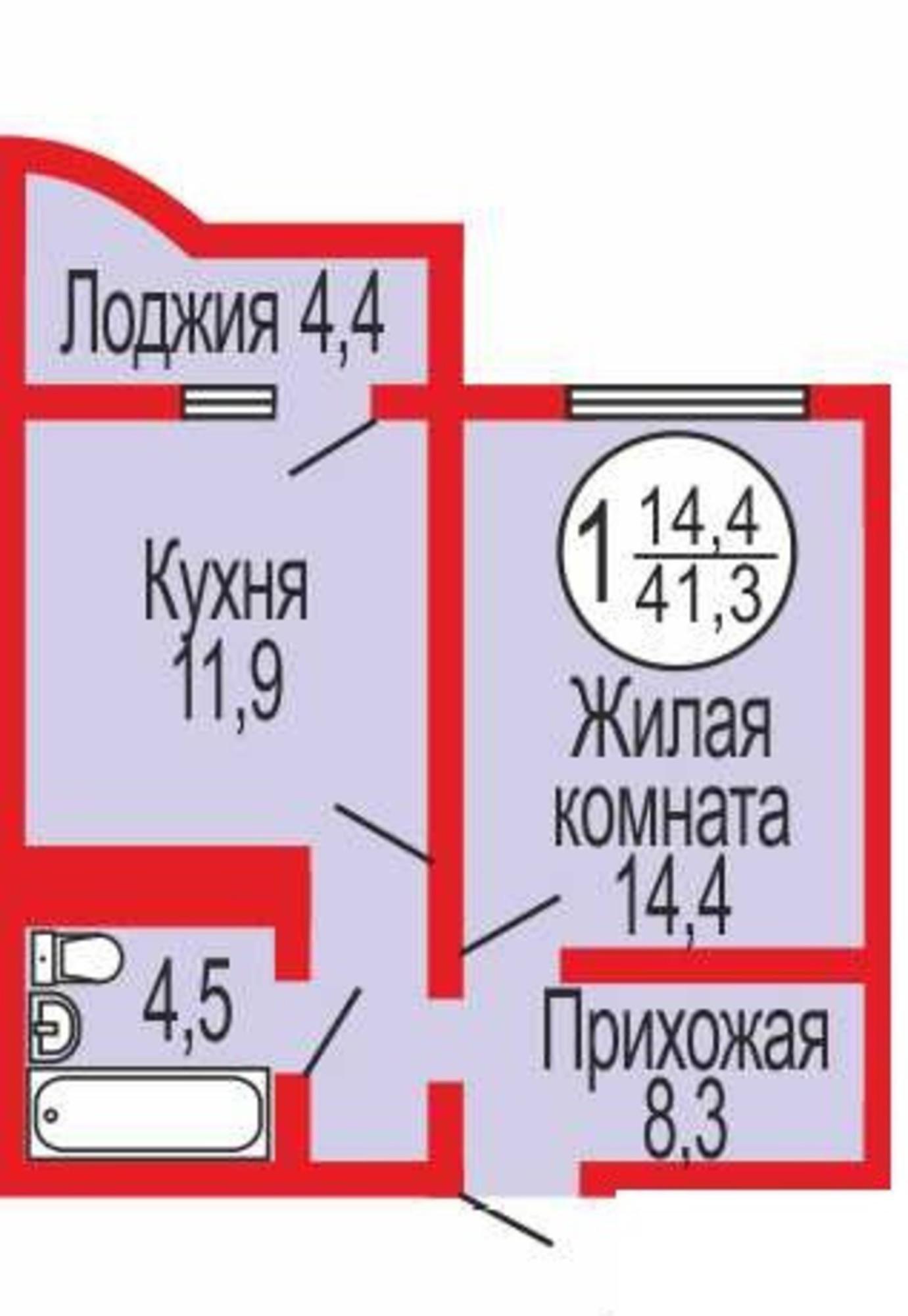 Купить квартиру за 3 200 000 рублей на Уральская улица, 2/24