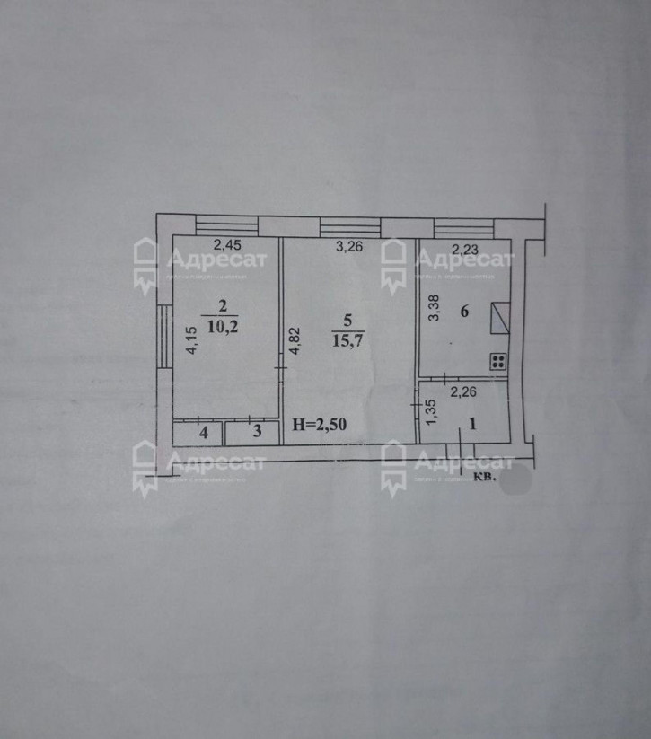 2-комн квартира ул. Байдакова,  д.3