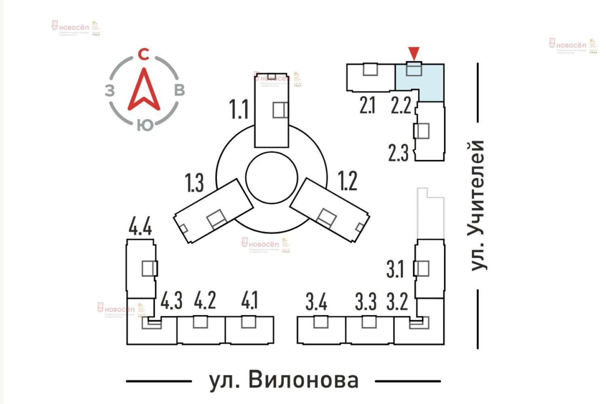 Купить квартиру за 7 250 000 рублей на Учителей 33