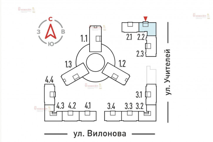 2-комн квартира Учителей 33