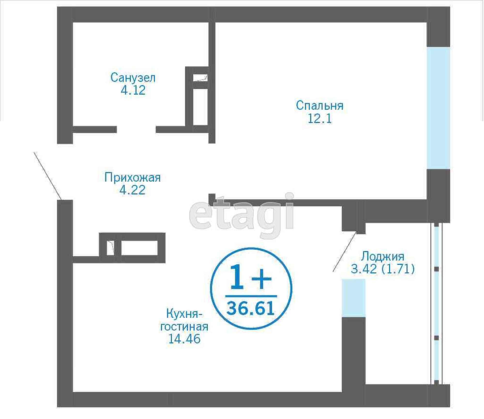 Купить квартиру за 4 340 000 рублей на Петра Ершова, 14