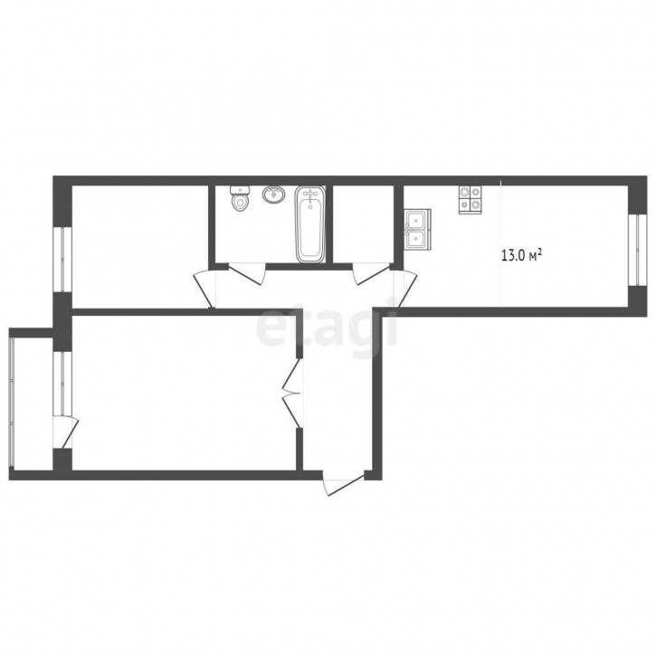 2-комн квартира Ткацкий проезд, 10