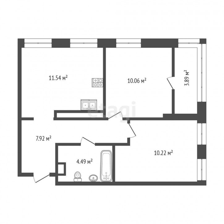 2-комн квартира Андрея Кореневского, 7