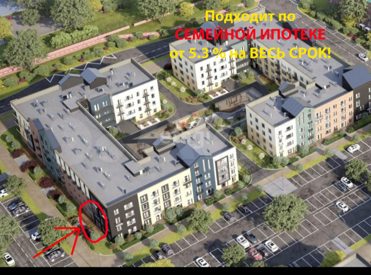 2-комн квартира в новом доме Александра Звягина, 10