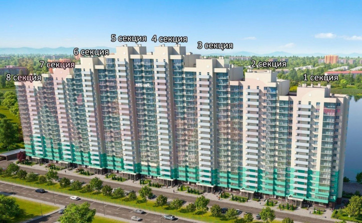3-комн квартира в новом доме ул им. Селезнева