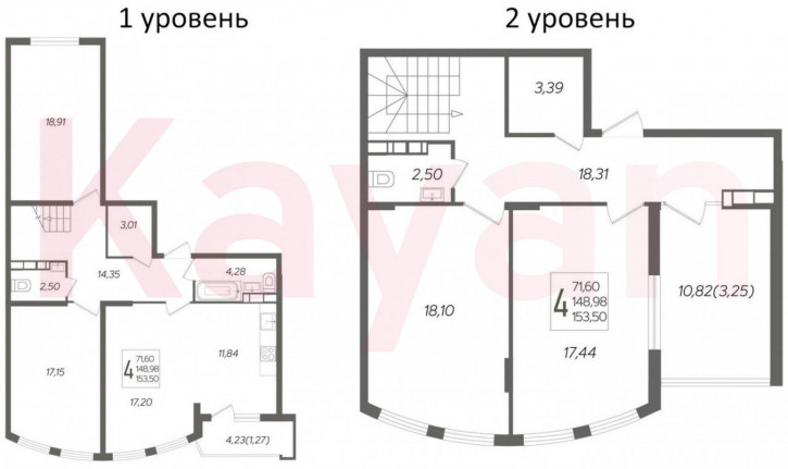 5-комн квартира в новом доме ул Уральская