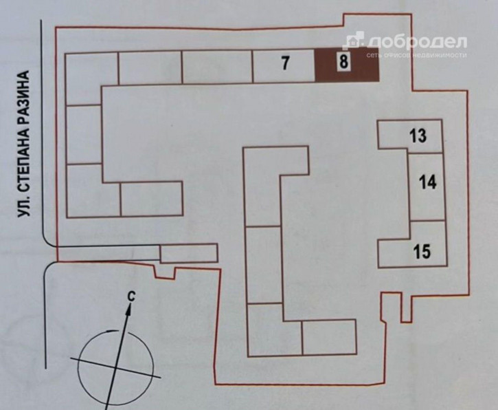 1-комн квартира в новом доме ул. Степана Разина, 23