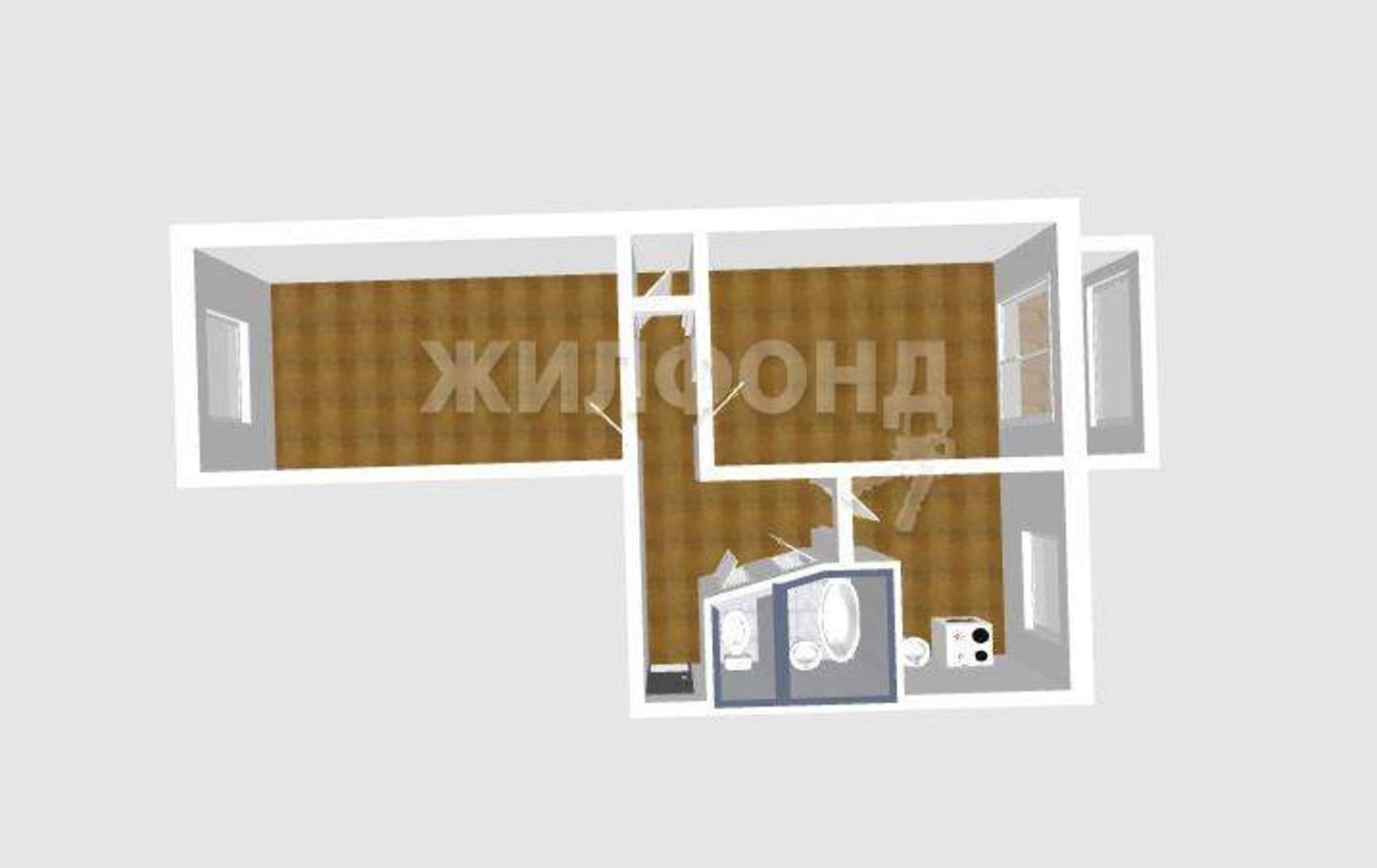 Купить квартиру за 3 700 000 рублей на 50 лет Октября улица, д.4