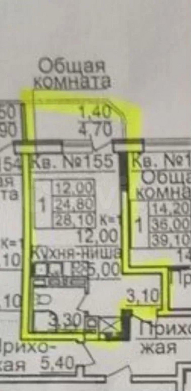 1-комн квартира в новом доме б-р Комарова, 1 к.2
