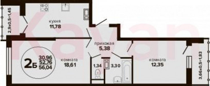 3-комн квартира в новом доме ул Российская