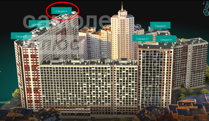 2-комн квартира в новом доме Советский район