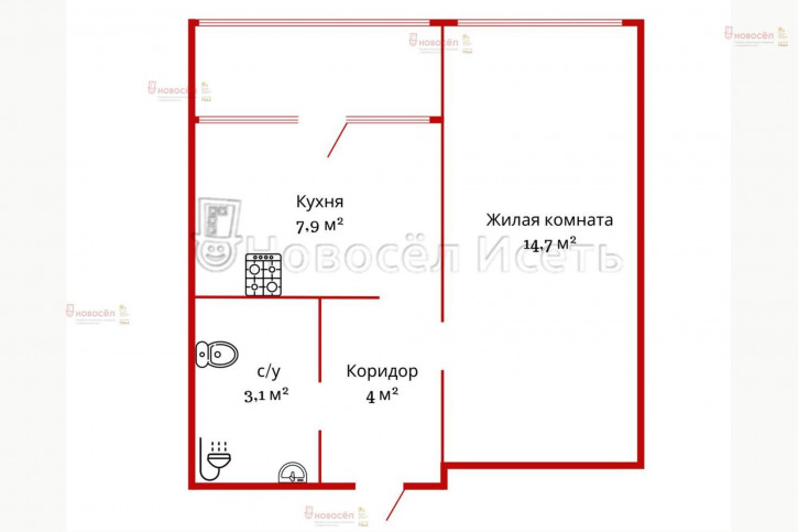 1-комн квартира Светлый 10